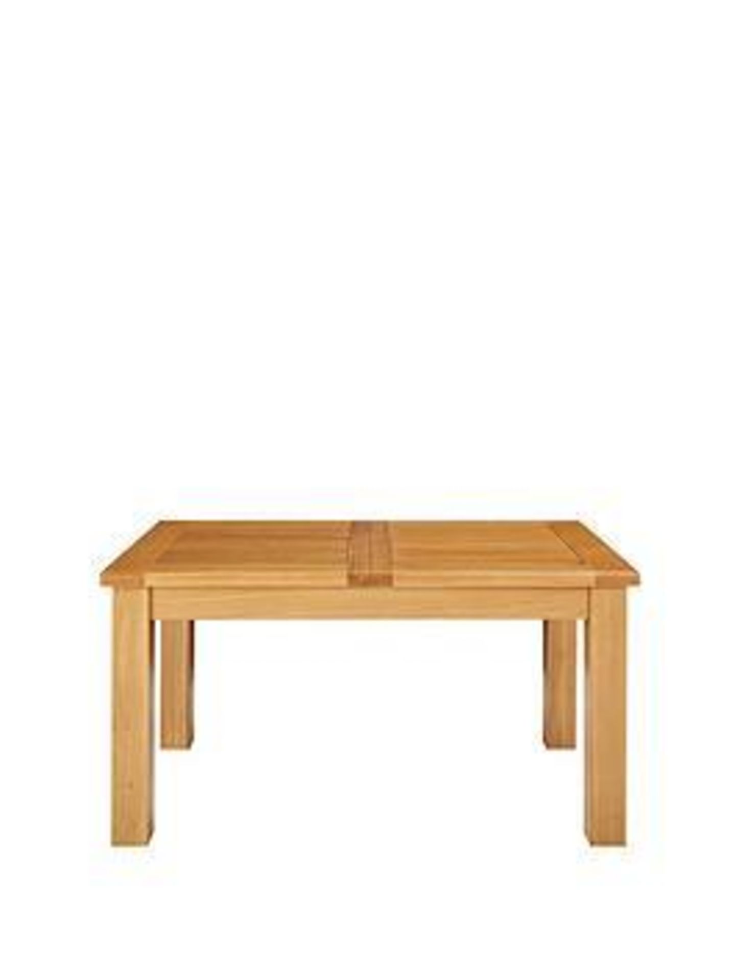 boxed item oakland extending 140cm-180cm dining table [oak] 78x140x92cm rrp: £898.0