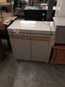 compact sideboard grey gloss