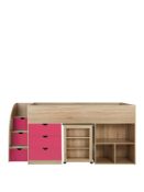 mico mid sleeper [pink] 110x95x203cm rrp: £598.0