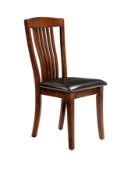 julian bowen canterbury pair dining chairs [mahogany] 94x41x52cm rrp: £226.0