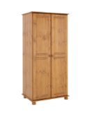 richmond 2 doors wardrobe [pine] 185x88x57cm rrp: £298.0