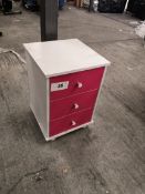 kids bedside table pink