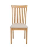 julian bowen ibsen pair dining chairs [oak] 94x45x56cm rrp: £226.0