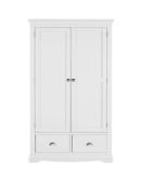 dorset 2 doors 2 drawers wardrobe [white] 190x110x58cm rrp: £838.0