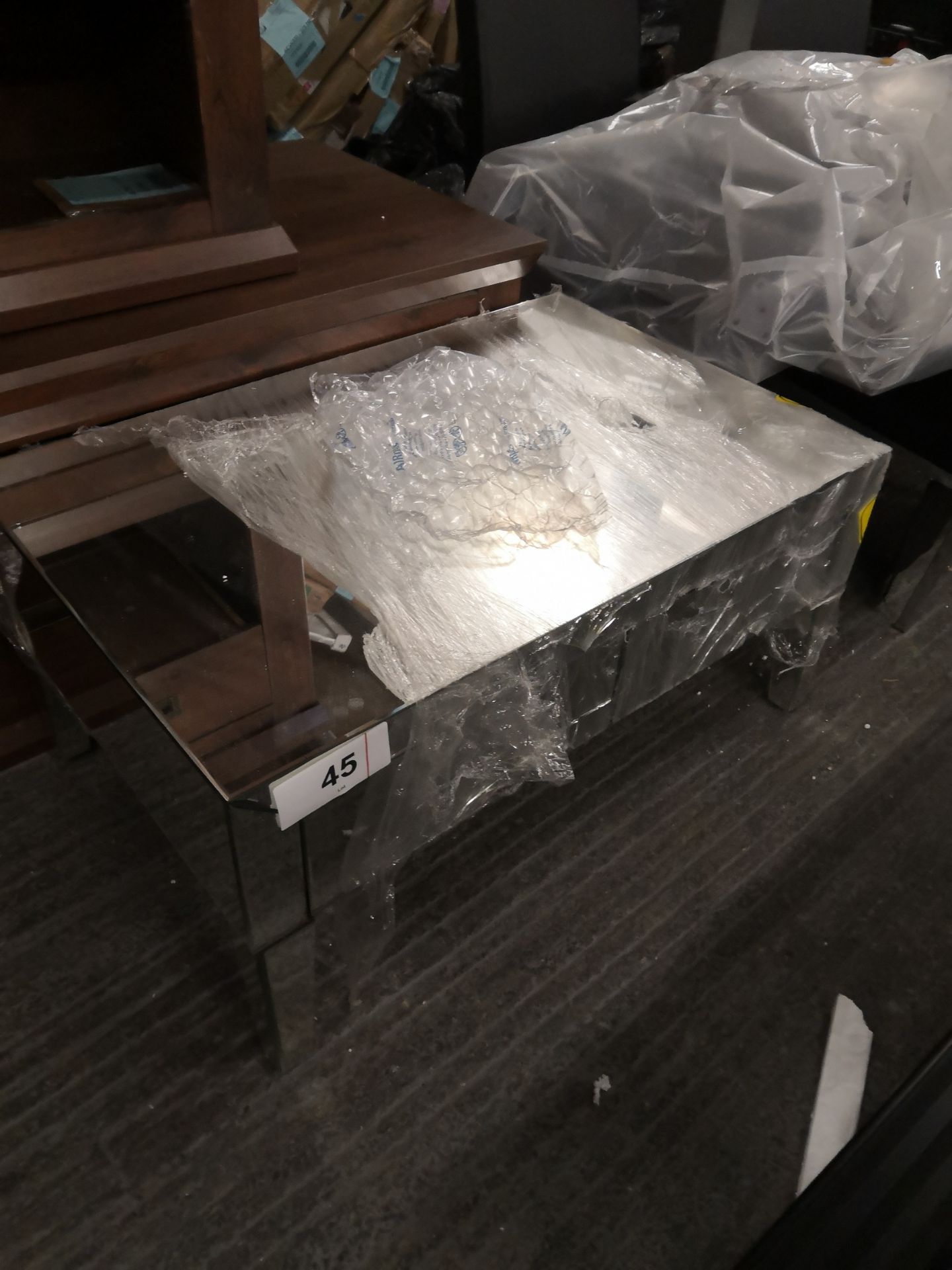 mirrored coffee table