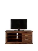 clifton corner tv unit [walnut] 55x120x58cm rrp: £262.0