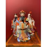 The Three Immortals Fu, Lu And Shou 19th-century.