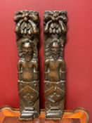 Pair of late 16th-Century Oak Carvings