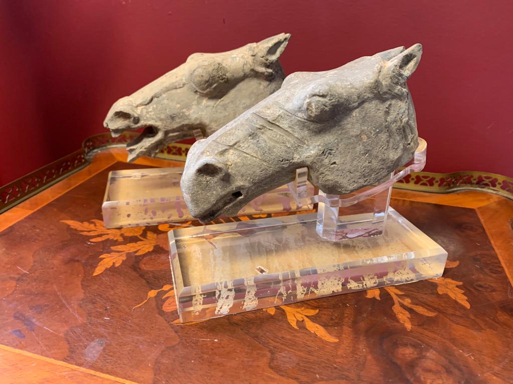 Two Chinese Moulded Horses Of Fine Quality - Image 5 of 7