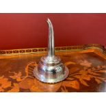 Silver wine funnel strainer, Sheffield 1905 Walker & Hall