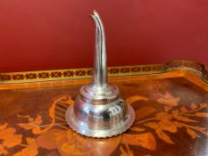 Silver wine funnel strainer, Sheffield 1905 Walker & Hall