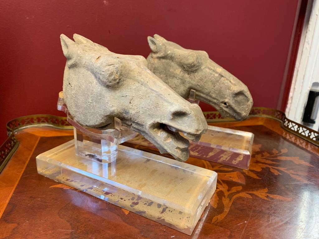 Two Chinese Moulded Horses Of Fine Quality - Image 3 of 7