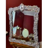Victorian Pressed Silver Mirror