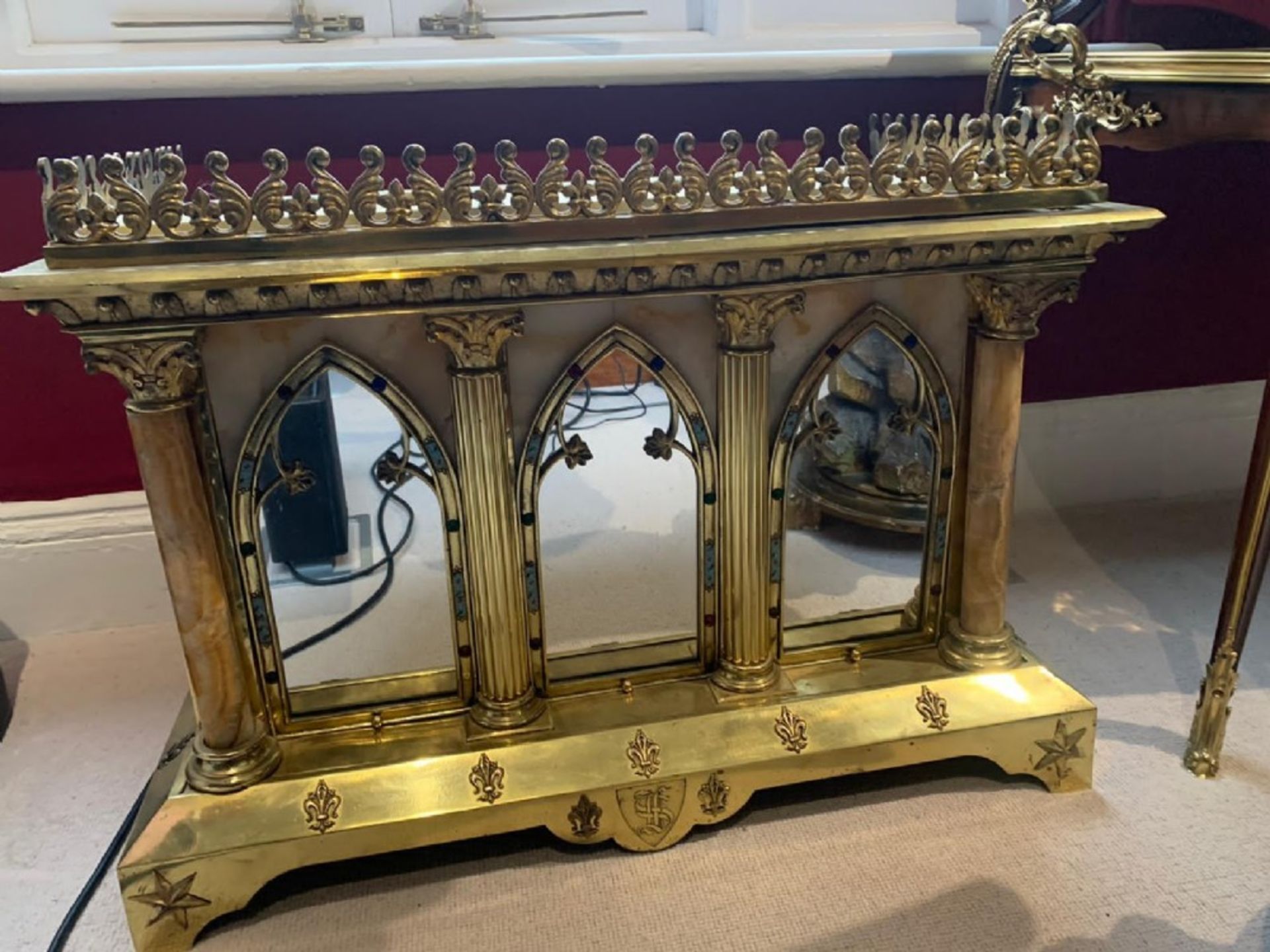 Planters With Marble And Enamel A W N Pugin Gothic Revival Circa 1860.