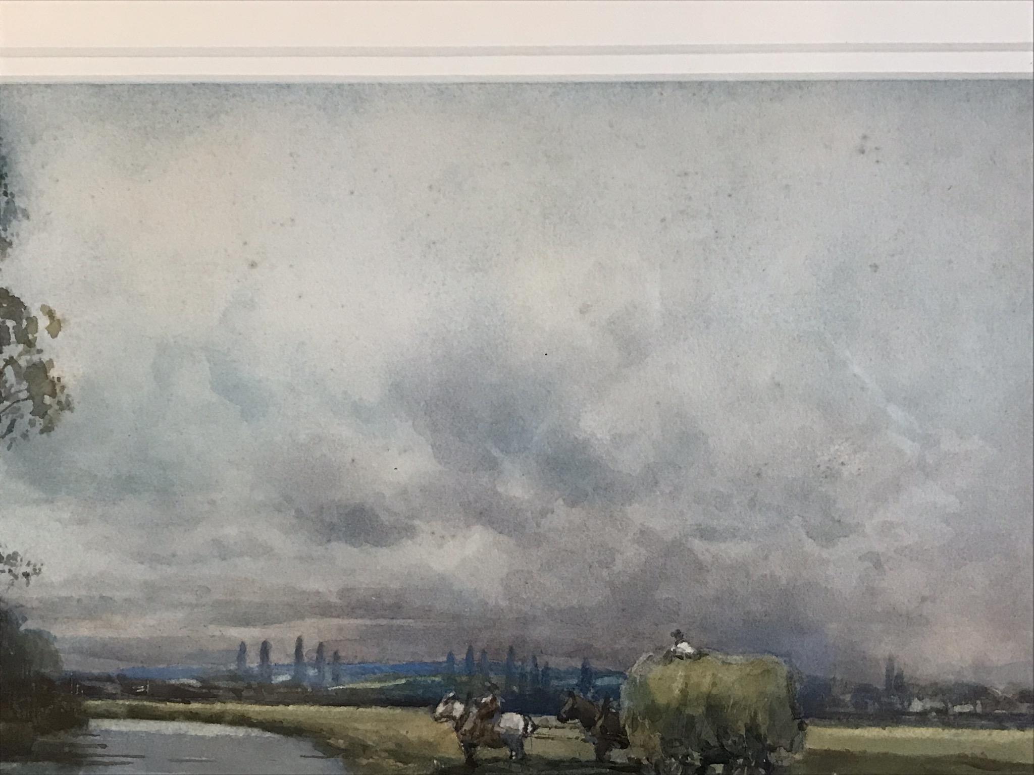 Bend in the River watercolour by Scottish artist John Maclauchlan Milne 1886-1957 Exhib R.S.A, R.A - Image 4 of 4