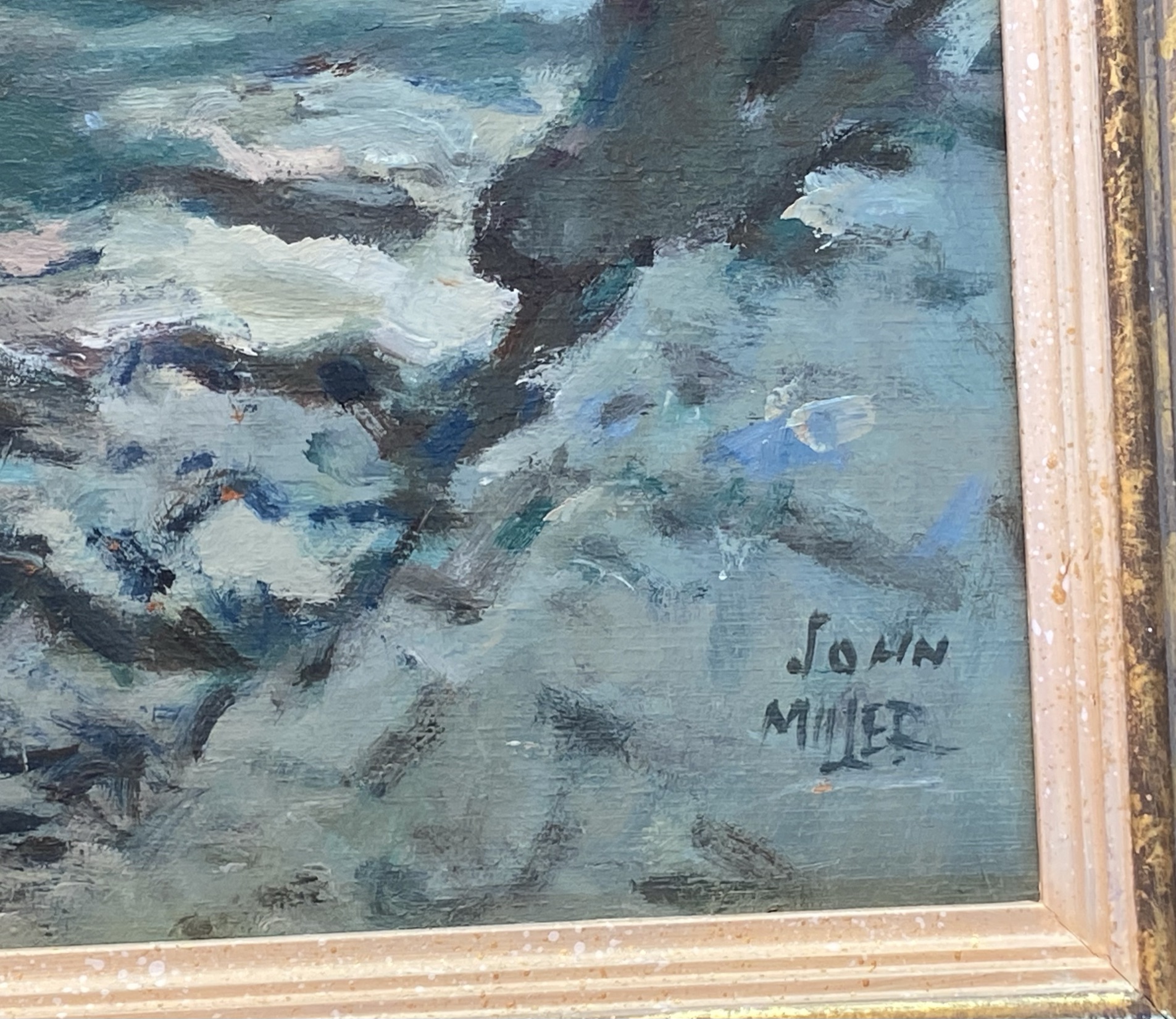 John Miller 1911-1975 Scottish RSW, ARSA, RSA, PRSW signed oil “Rothsay “ - Image 3 of 4