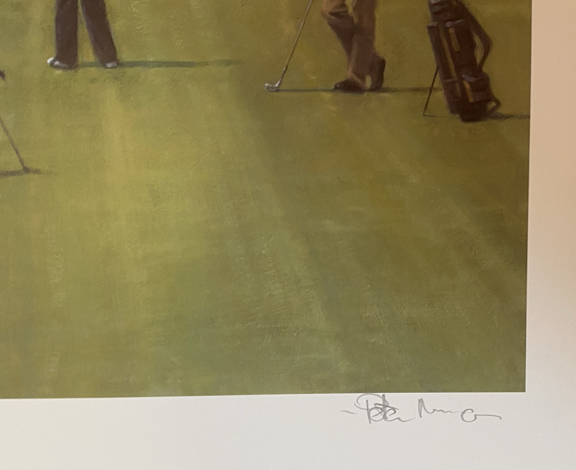K Club 7th golfing print signed A/P by Scottish artist Peter Munro - Image 4 of 4