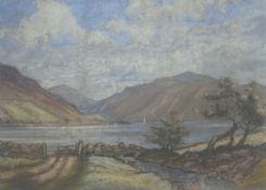 William Douglas Macleod Scottish 1892-1963 signed pastel “Loch Tulla”
