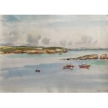 Watercolour signed G. M. Craig, (Gertrude Mary) Sagres Italy