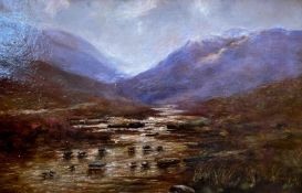 Scottish Highland stream by William Beattie-Brown 1831-1909 R.S.A, R.A