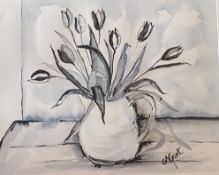 Christina Grant signed watercolour “Tulips”