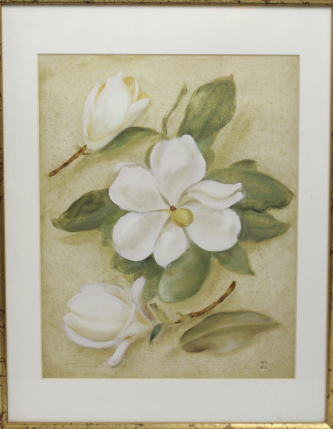 Flower Print Set in Wood & Gilt Frame - Image 2 of 4