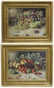 Pair of Signed Still Life Paintings Oil on Canvas