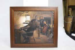 Musicians by L.Barnes Oil on Canvas