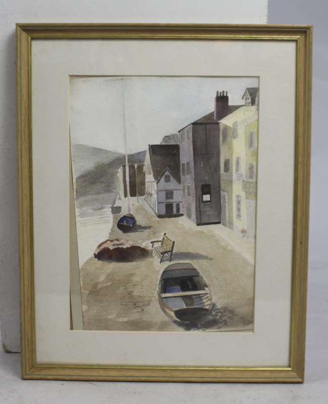 Seaside Watercolour Framed