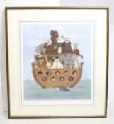 Limited Edition Signed Linda Jane Smith Print "Noah's Ark"