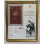 Framed Bert Williams OBE Tribute