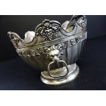 Vintage Silver Plated Sugar Bowl & Spoon