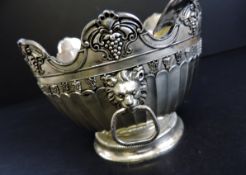 Vintage Silver Plated Sugar Bowl & Spoon