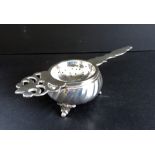 Antique Art Nouveau Silver Plate Tea Strainer