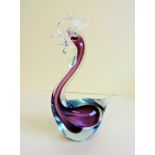 Vintage Murano Sommerso Glass Sculpture