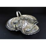 Antique Art Nouveau Silver Plated Hors D'oeuvre/Condiments Tray