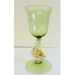 Vintage Murano Salviati Dolphin Wine/Champagne Goblet