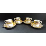 Art Deco Paragon Fine Bone China Demitasse Cups & Saucers c.1923