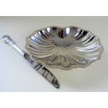Silver Shell Shaped Butter Dish Hallmarked