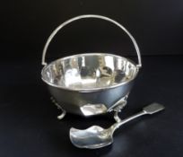 Mappin & Webb Silver Plated Sugar Bowl & Spoon