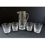 Crystal Lemonade/Water Jug & Glasses