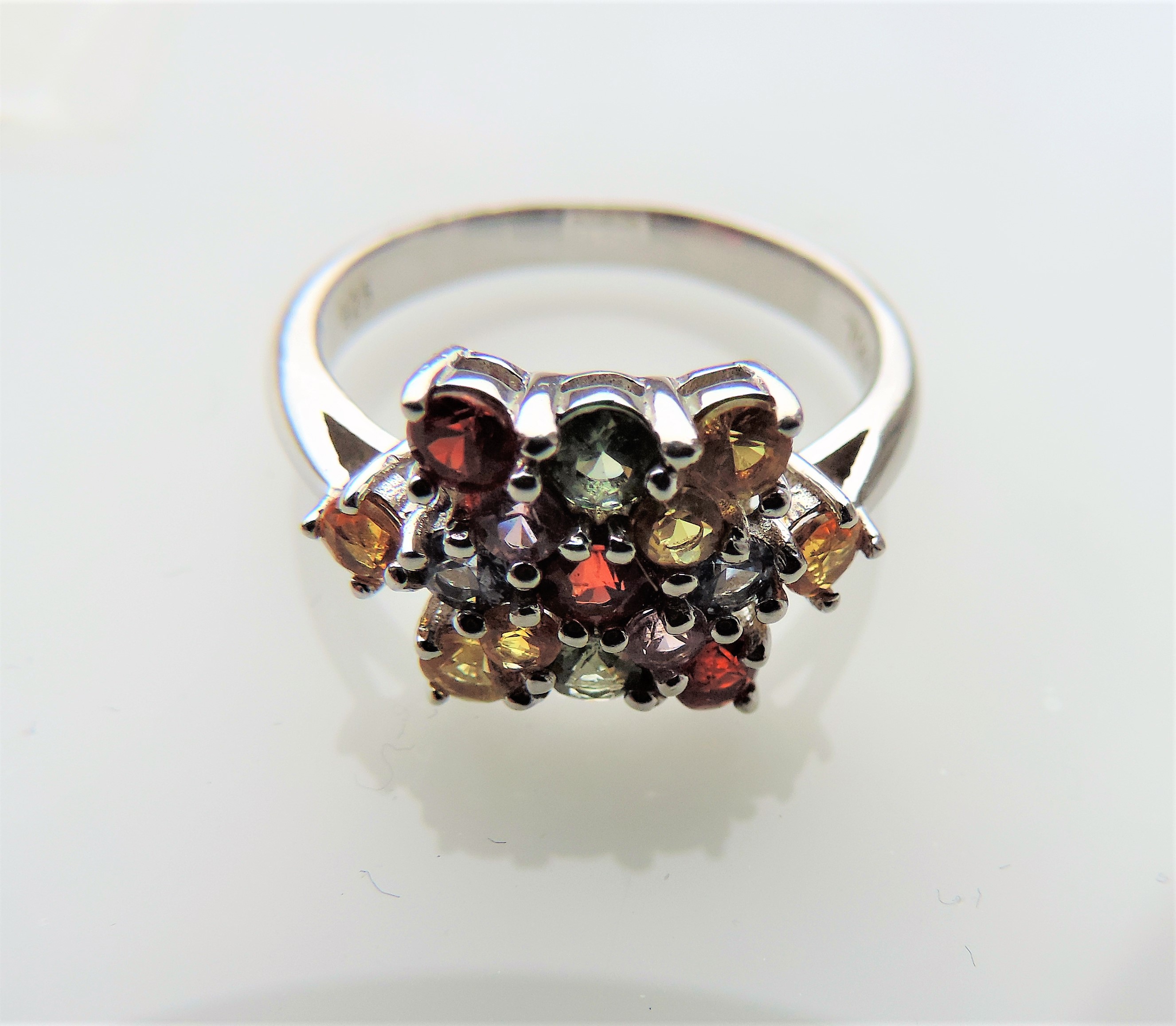 Multi Gemstone Ring in Sterling Silver - Image 4 of 5