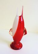 Vintage Malta Decorative Glass Fish Sculpture/Vase