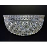 19th Century Georgian Cut Crystal Bowl