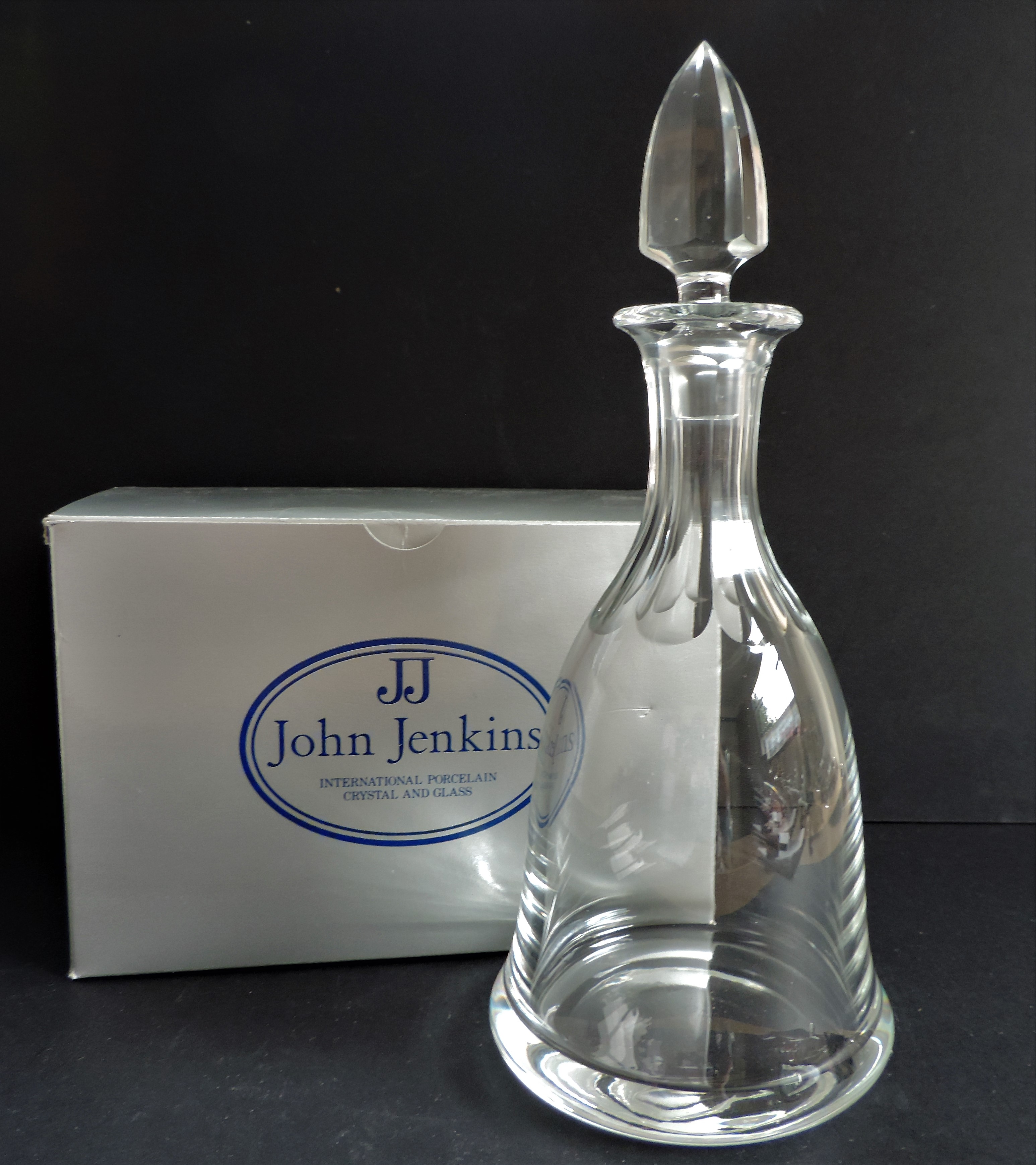 John Jenkins Crystal Decanter New Boxed