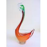 Vintage Murano Glass Cockerel 30cm Tall