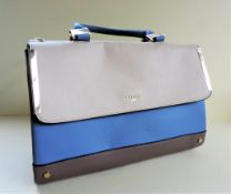 Dune Tote Bag Blue & Cream