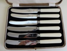 Cased Set of Viners Tea Knives