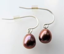 Sterling Silver Cultured Pearl Earrings