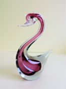 Vintage Murano Glass Duck